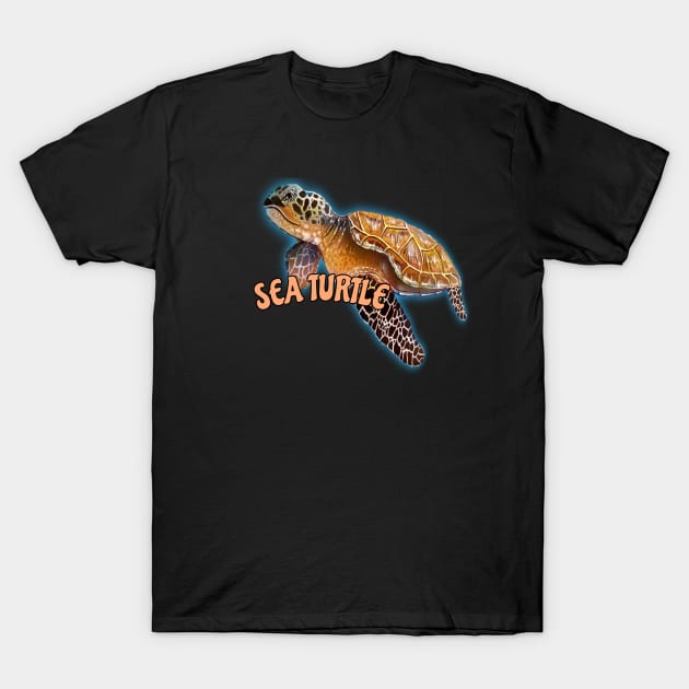 Sea turtle T-Shirt by Coreoceanart